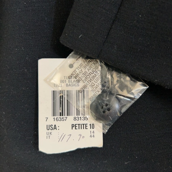 NWT - Anne Klein - Black Blazer - 10P - Picture 4 of 4